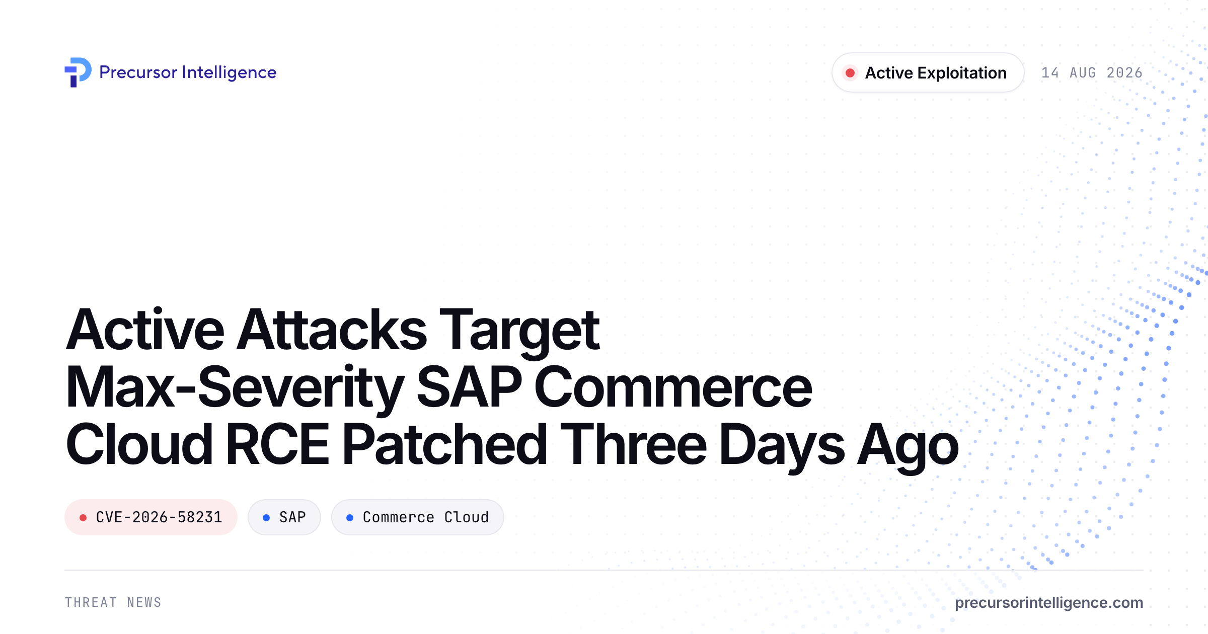 Active Attacks Target Max-Severity SAP Commerce Cloud RCE Patched Three Days Ago