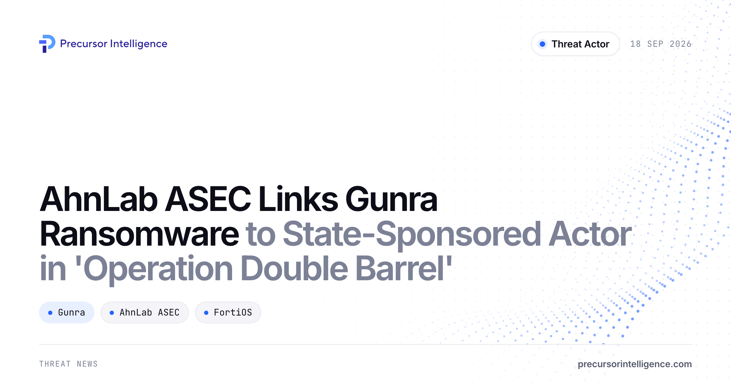 AhnLab ASEC Links Gunra Ransomware to State-Sponsored Actor in 'Operation Double Barrel'