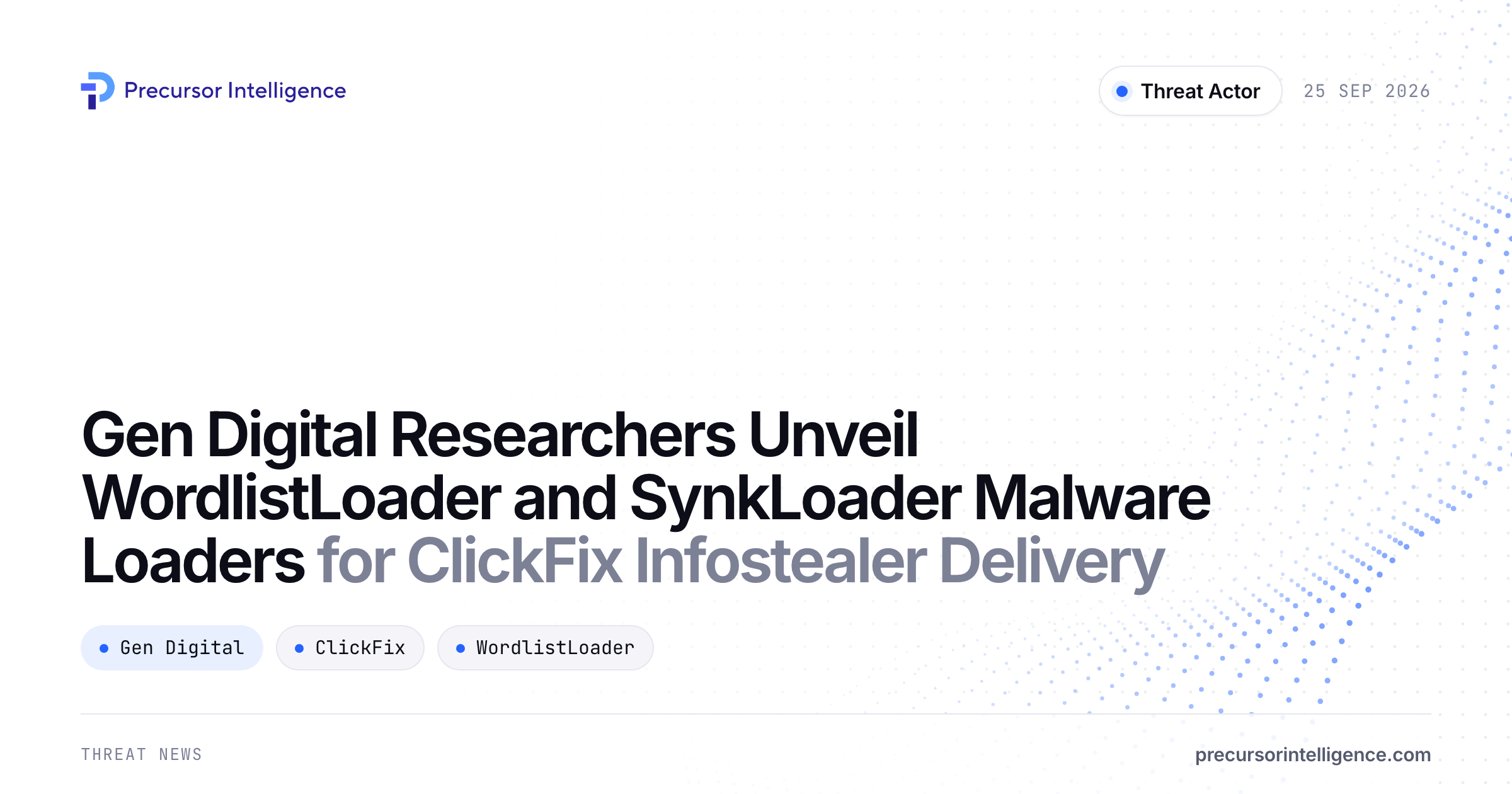 Gen Digital Researchers Unveil WordlistLoader and SynkLoader Malware Loaders for ClickFix Infostealer Delivery