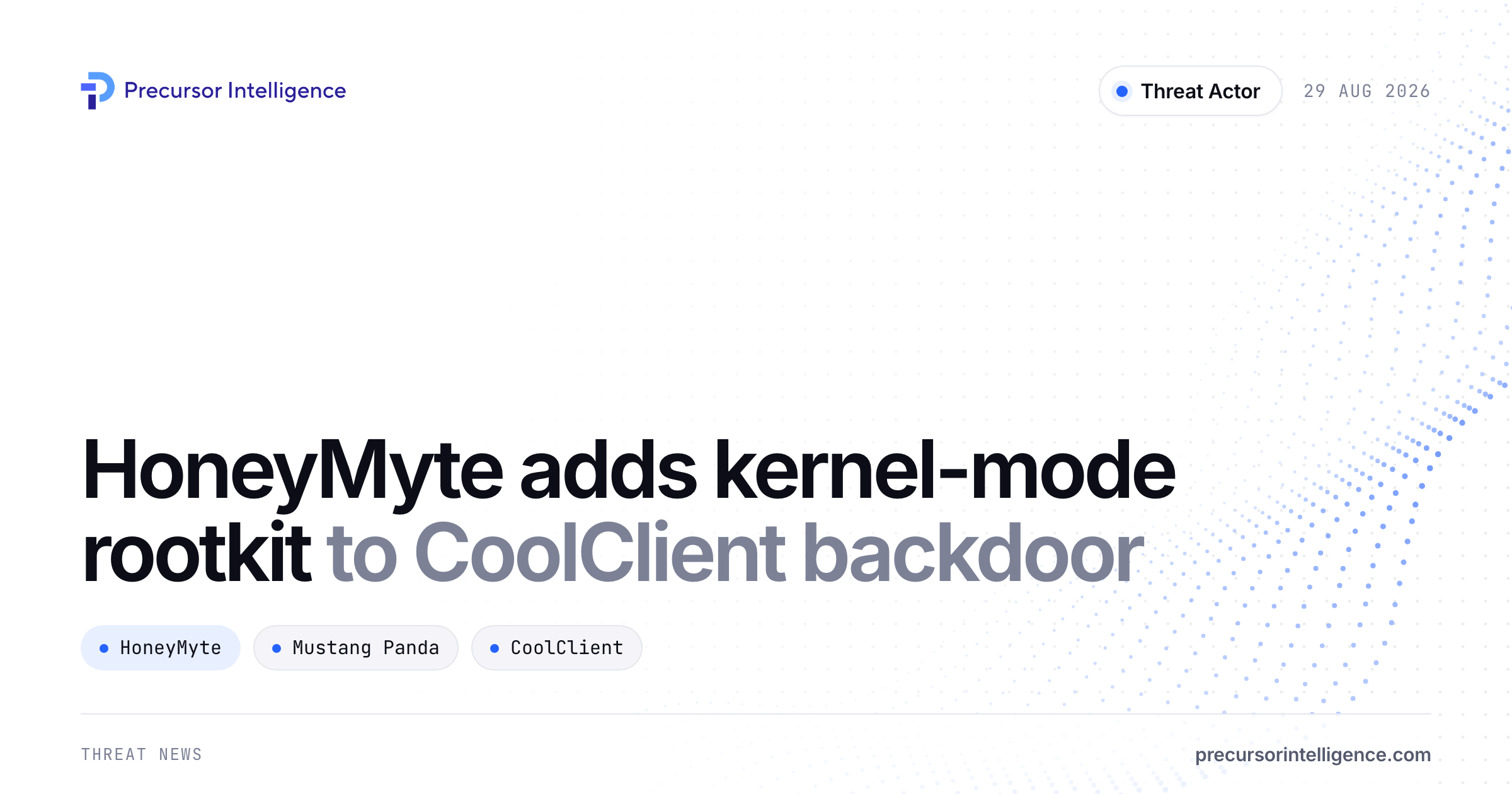 HoneyMyte adds kernel-mode rootkit to CoolClient backdoor