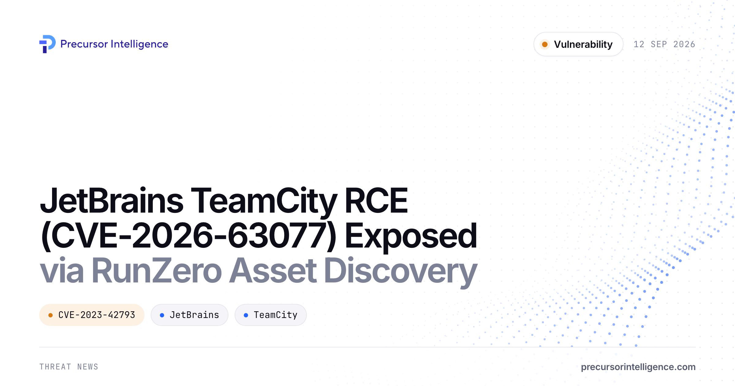 JetBrains TeamCity RCE (CVE-2026-63077) Exposed via RunZero Asset Discovery